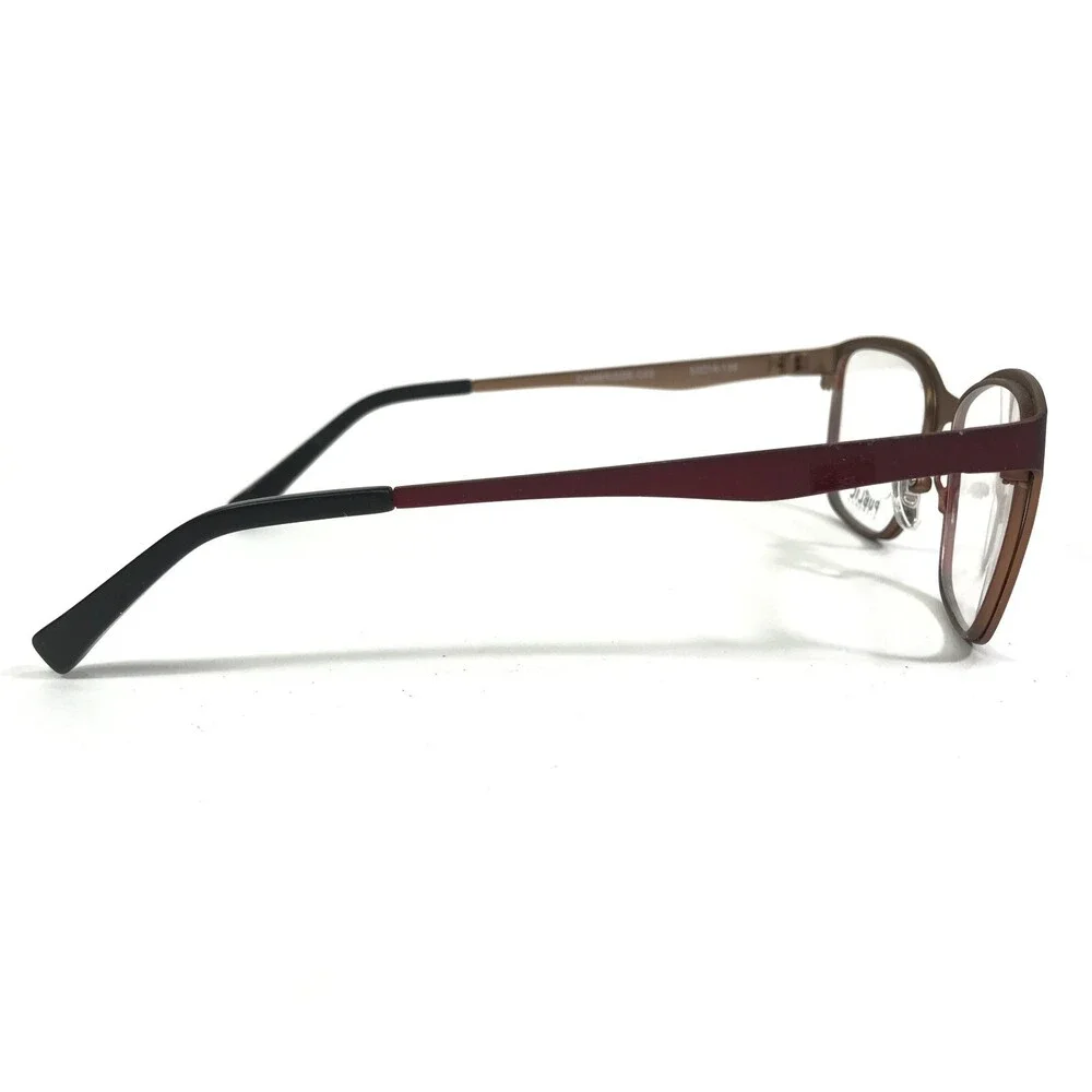Public Eyeworks Eyeglasses Frames CAMBRIDGE-C02 Red Square Cat Eye 52-16-138